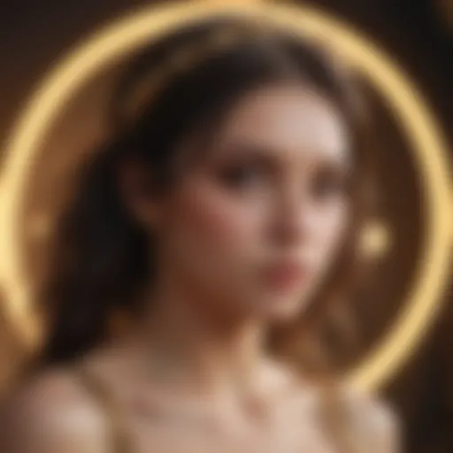 Celestial representation of Sagittarius with hearts