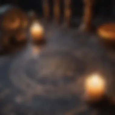 Tarot and Celestial Map A serene space showing tarot cards and astrological symbols on a celestial map.