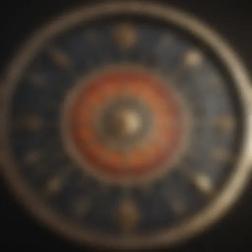 Astrological birth chart with zodiac signs and planetary positions