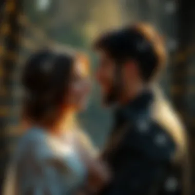 Numerological Influences on Relationships Visual depiction of relationship dynamics influenced by numerology