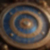 Astrological birth chart with cosmic elements
