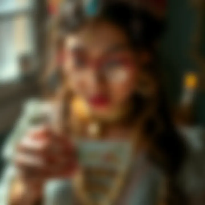 Intuition Guiding Card Readings An ethereal depiction of intuition guiding card readings