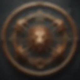 Astrological symbols representing Scorpio and Leo