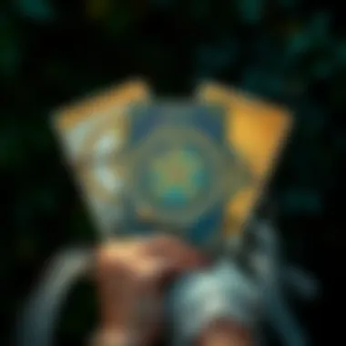 A mystical representation of the connection between tarot and astrology, featuring celestial symbols and tarot cards intertwined.