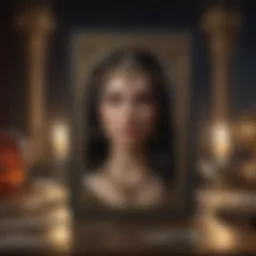 A tarot card spread revealing hidden insights