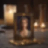 Tarot cards spread on a celestial background