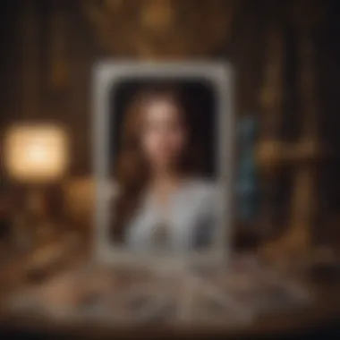 The Intersection of Tarot and Psychology Artistic representation of tarot cards intertwined with psychological symbols