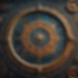 An intricate design of zodiac symbols surrounding a celestial map.