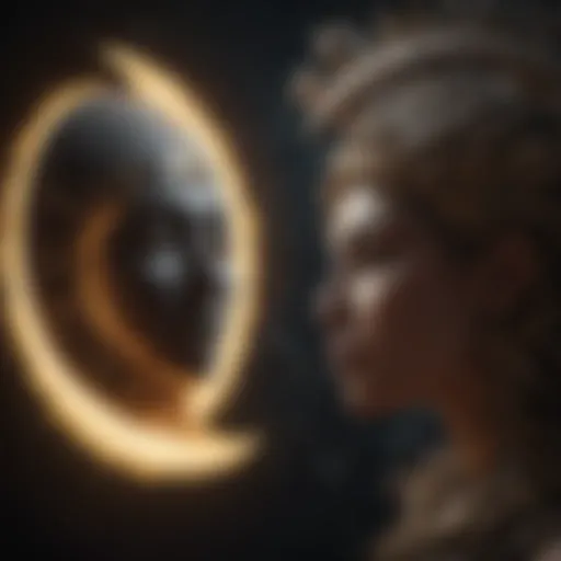 Celestial bodies representing Sun and Moon in astrology.