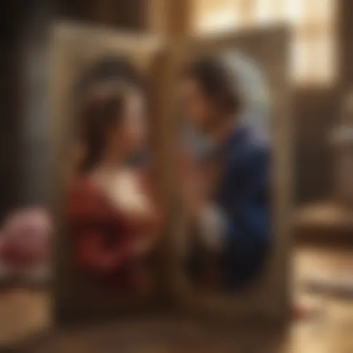 The Lovers Tarot Card depicting harmony and connection