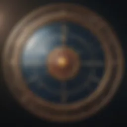 A vibrant celestial chart depicting astrological signs.