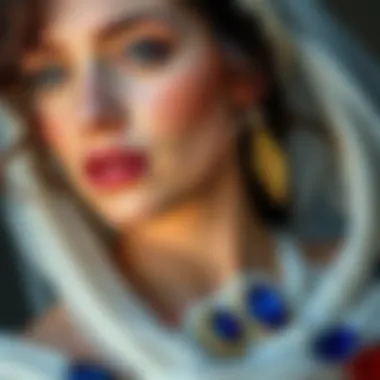 Historical illustrations depicting the use of sapphires in ancient cultures