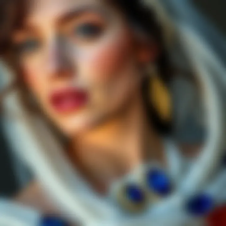 Historical illustrations depicting the use of sapphires in ancient cultures