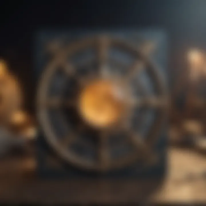 Astrological symbols surrounding the Moon card, showcasing their relevance.