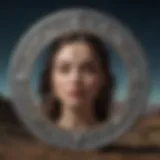 The Moon card from a tarot deck, depicting mystical symbols and imagery.