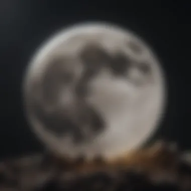 Moon's Impact on Emotions An illustration of the Moon impacting emotions and behavior