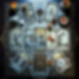 Intricate Layout of a 6 Card Tarot Spread Intricate layout of a 6 card tarot spread