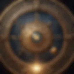 Celestial map depicting astrological signs and houses