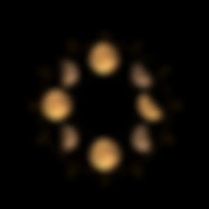 The Influence of Moon Phases in Astrology Illustration of the moon phases and their astrological significance