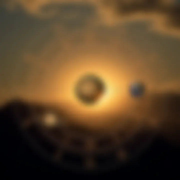 Planetary Alignment and Zodiac Signs Illustration of planets aligned with zodiac signs