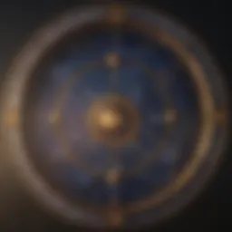 Astrological chart showcasing planetary positions and houses