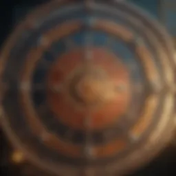 Astrological wheel depicting zodiac signs