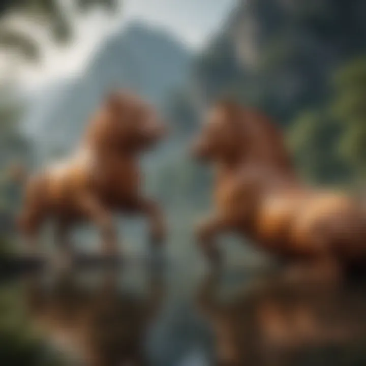 A serene landscape depicting the influence of the Chinese Zodiac on personal growth and relationships.