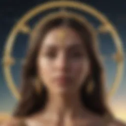 Celestial representation of Libra sun sign