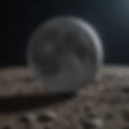 Visual representation of today's lunar phase in the night sky