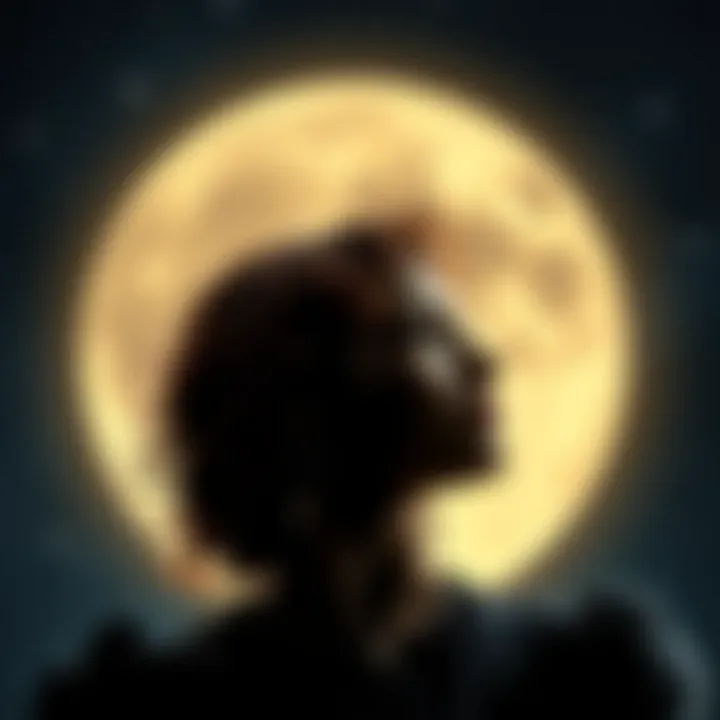 Artwork showing the connection between moon signs and relationships