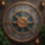 A detailed representation of the twelve astrological houses in a natal chart.