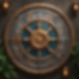 A detailed representation of the twelve astrological houses in a natal chart.