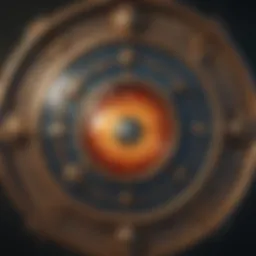 Astrological symbols on a prenatal chart