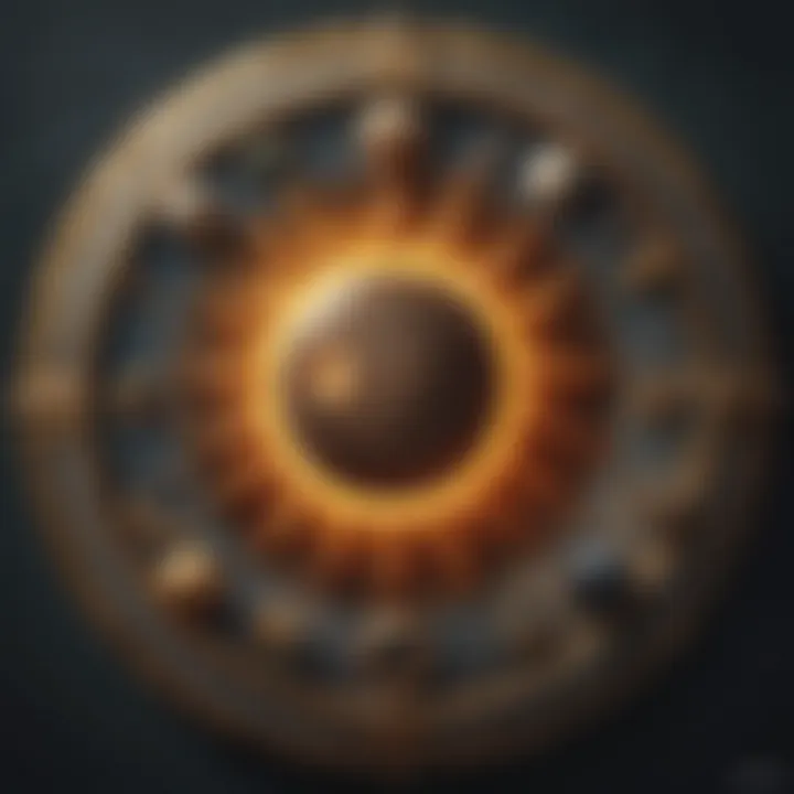 Astrological chart displaying Sun, Moon, and Rising sign placements