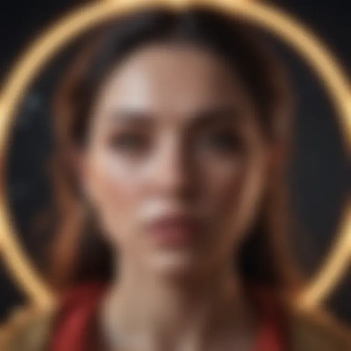 Creative representation of emotional responses linked with Aries moon traits