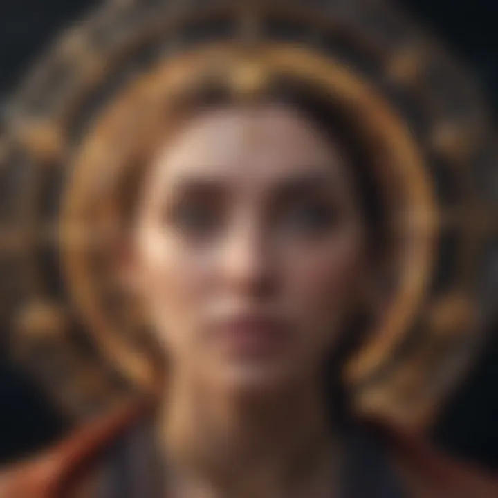A symbolic illustration connecting astrology and psychic insights.