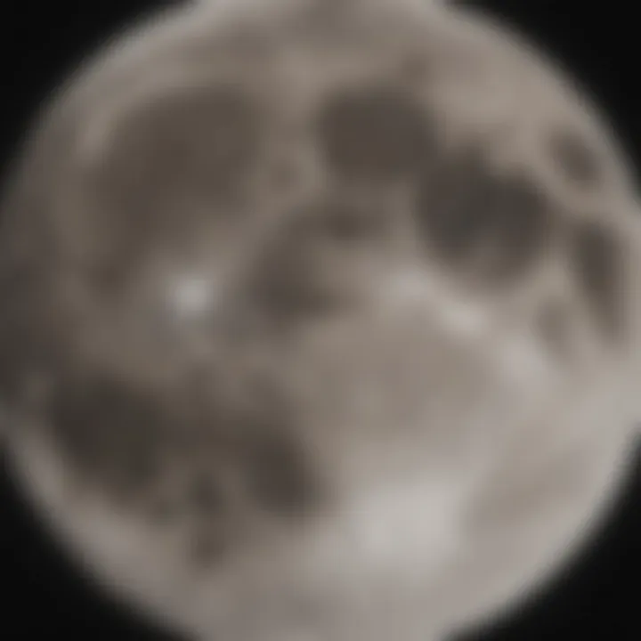 Celestial representation of the Moon Chart