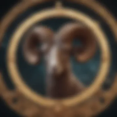 Aries Moon Sign Symbol Symbolic representation of Aries moon sign
