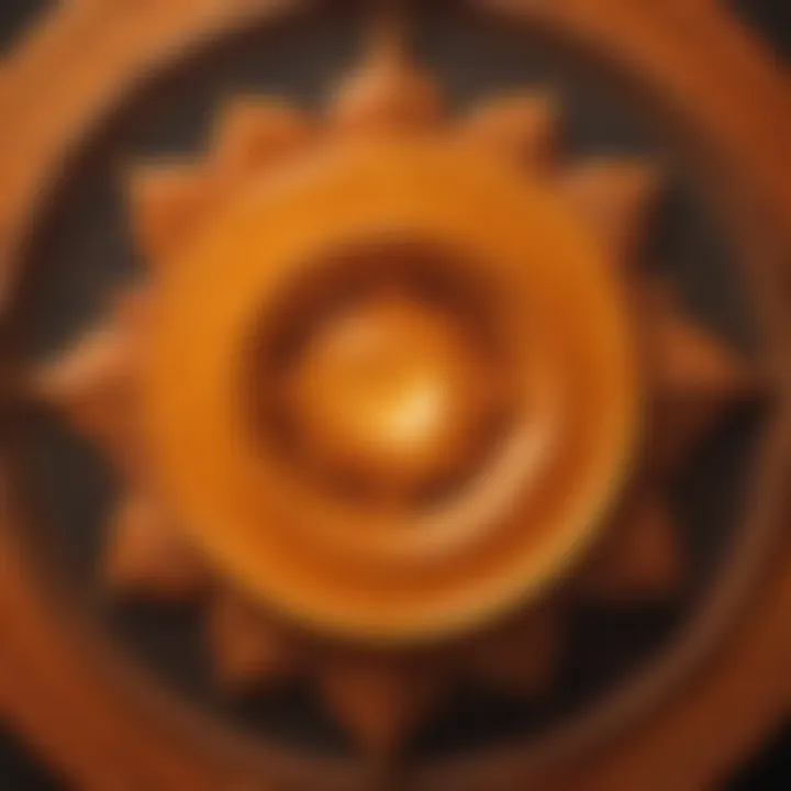 Visualization of the orange chakra symbolizing creativity and emotional balance