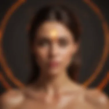 Physiological Connections of the Sacral Chakra Artistic representation illustrating the physiological connections of the orange chakra