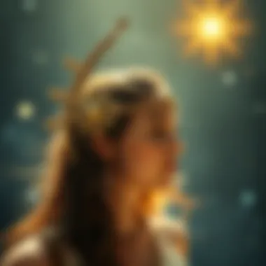 Celestial elements symbolizing spiritual journey