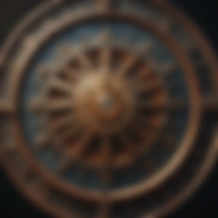 An artistic representation of the zodiac wheel