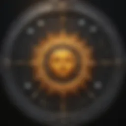 Astrological chart showcasing Sun, Moon, and Rising signs