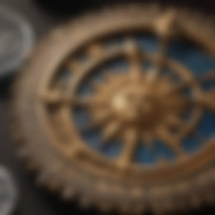 Symbolic representations of Sun, Moon, and Rising signs