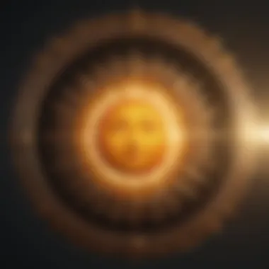 The Sun's Influence on Personality Illustration of sun symbol representing core personality