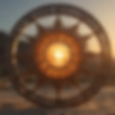 Leo Rising Sign Dynamics Artistic depiction of the rising sun, symbolizing Leo rising sign
