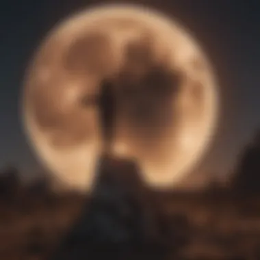 Emotional Landscape: The Rising Moon's Impact Artistic depiction of emotional responses linked to the rising moon