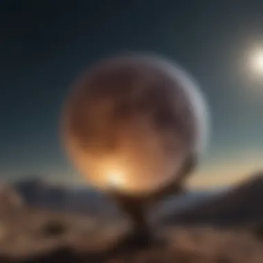 Celestial Interactions: The Role of the Rising Moon Illustration depicting the interplay of the rising moon with other celestial bodies