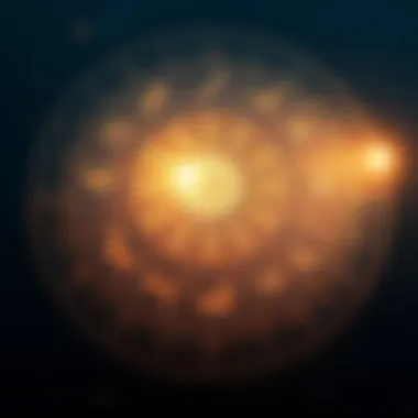 Celestial chart displaying zodiac signs