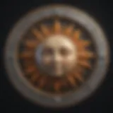 Astrological chart displaying sun and moon signs
